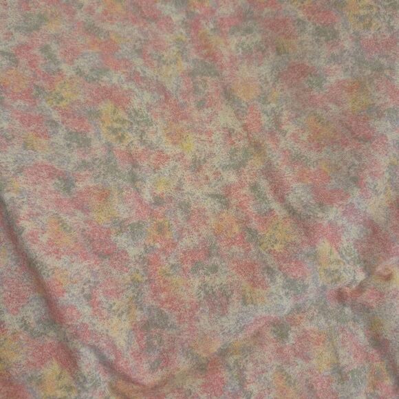 Fabric, White/Pink/Gray/Yellow Cotton Nadia's Garden by Marjorie Smith Steed for - Picture 4 of 6
